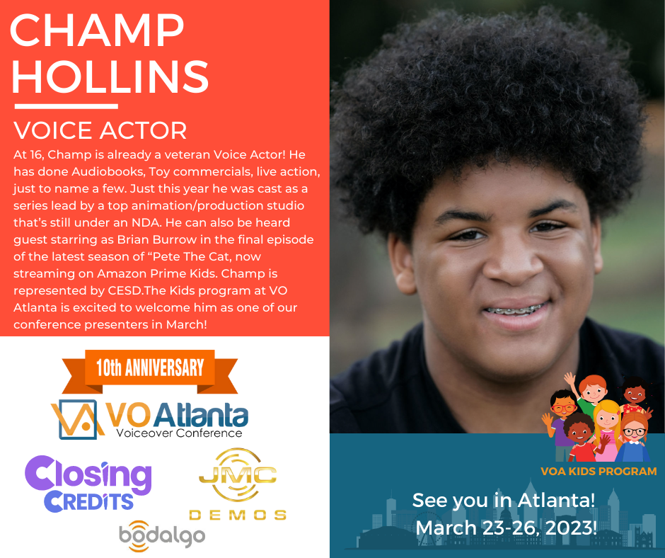 VO Atl Kids Program Speaker Champ Hollins