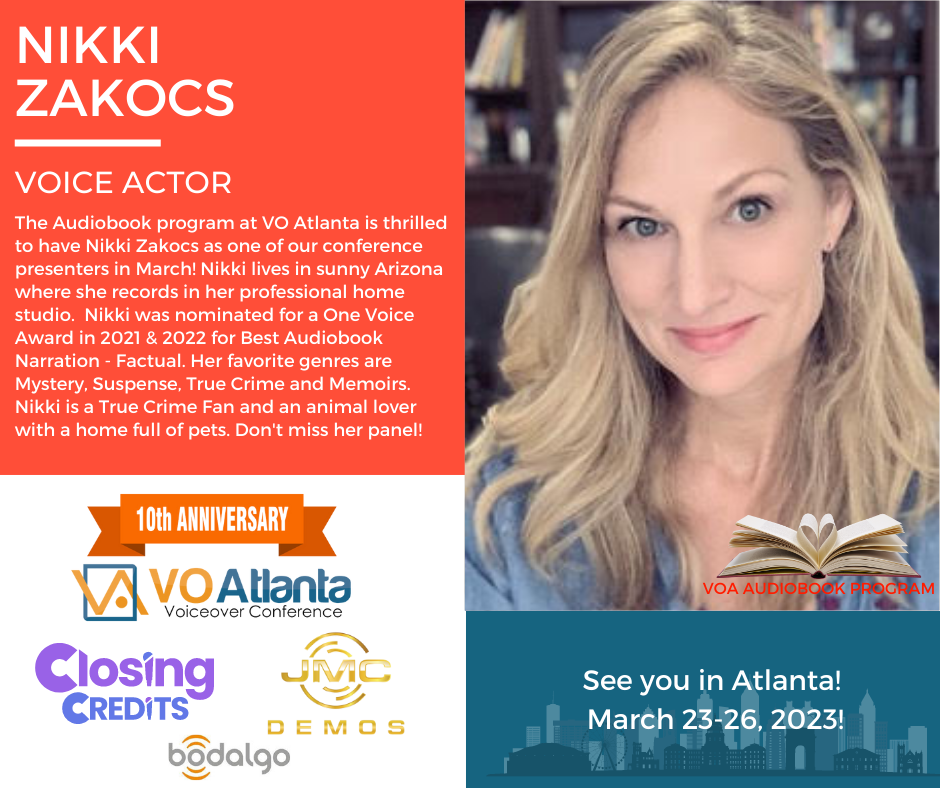 VO Atl Audiobook Program Speaker Nikki Zakocs